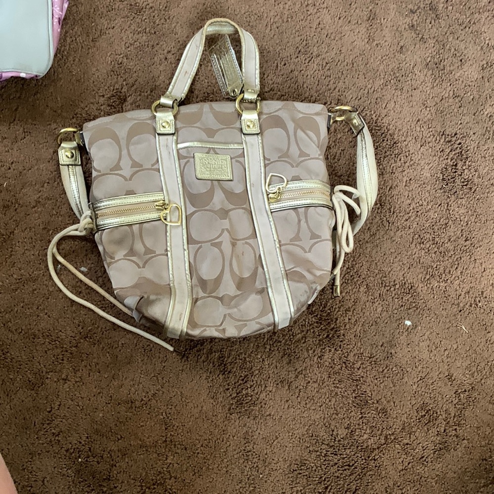 Coach satchel. W/ hearts
